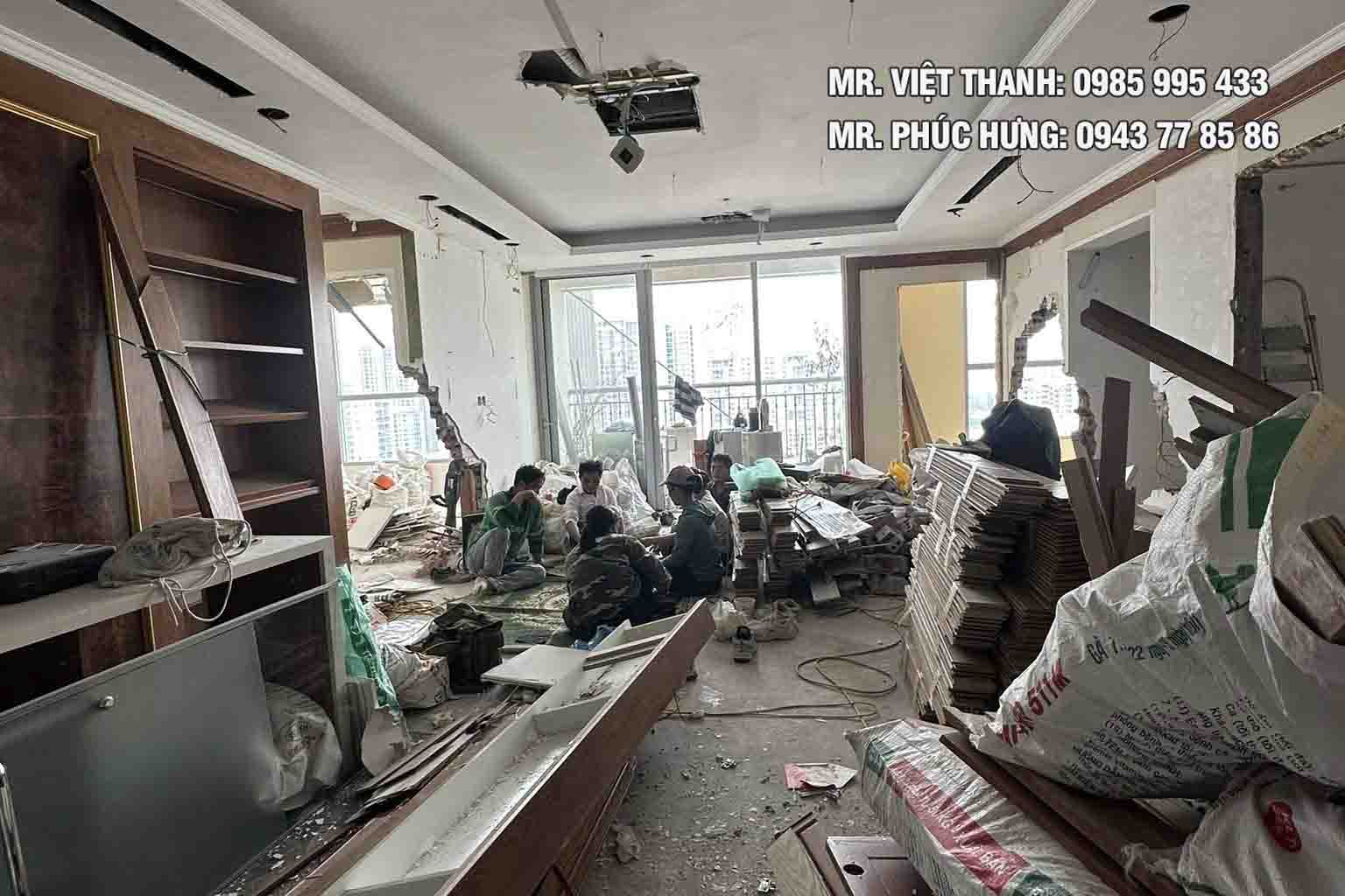 tháo dỡ vách trần thạch cao tại Nam Từ Liêm