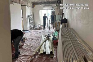 tháo dỡ vách trần thạch cao tại thanh trì