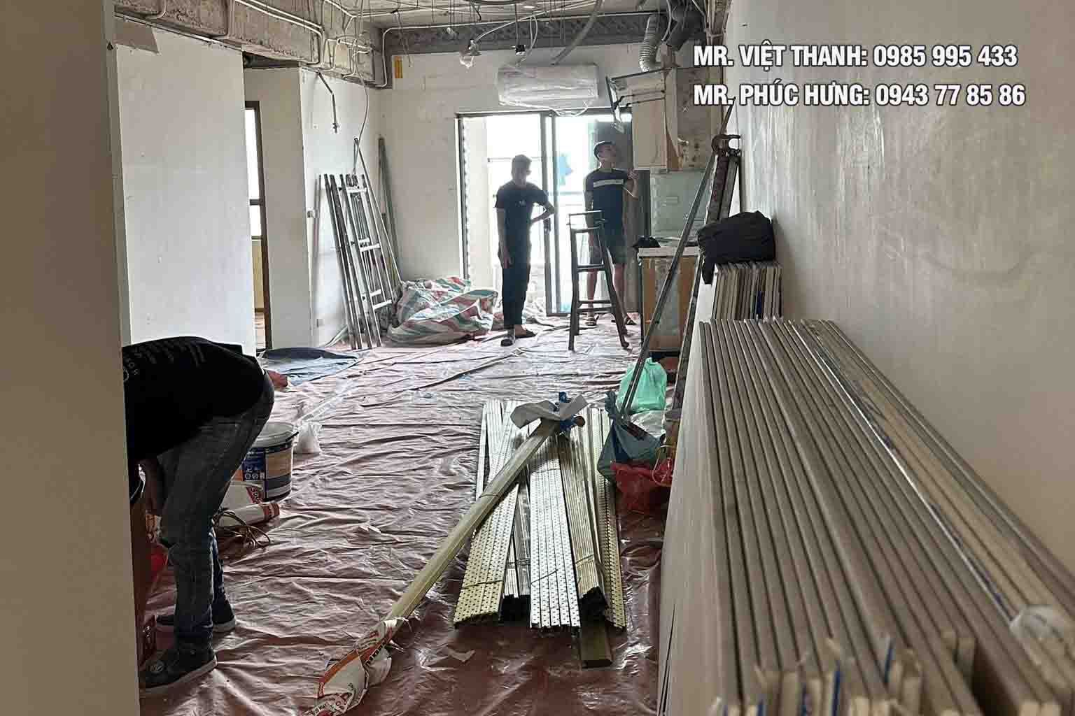 tháo dỡ vách trần thạch cao tại thanh trì