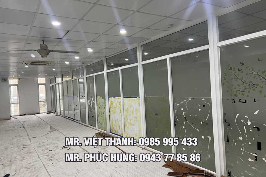 Dịch vụ tháo vách kính văn phòng tại Ba Đình 