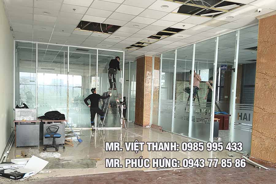 Dịch vụ tháo vách kính văn phòng tại Bắc Từ Liêm