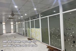 Dịch vụ tháo vách kính văn phòng tại Long Biên
