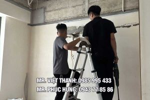 tháo dỡ vách trần thạch cao tại Ba Đình